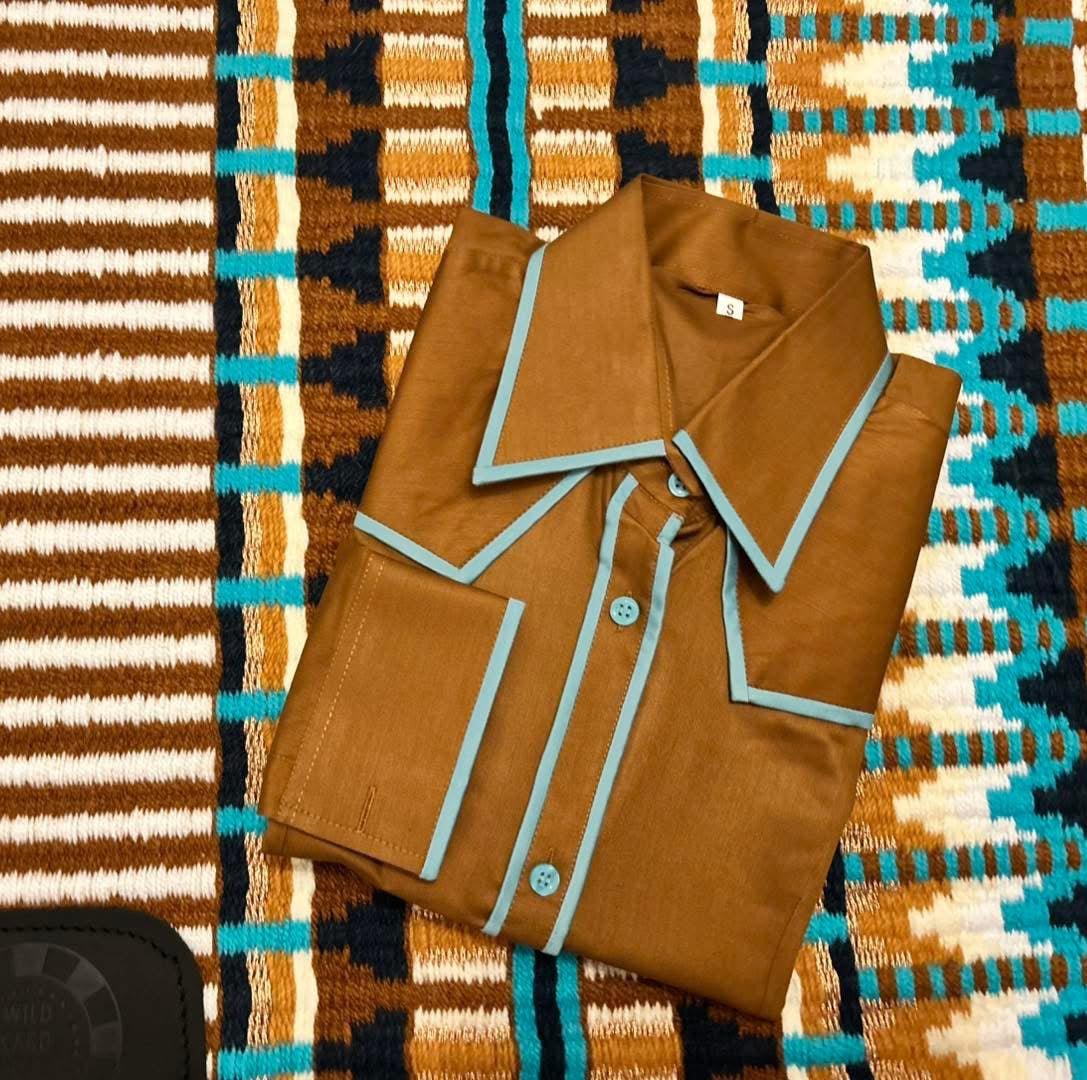 Copper Aztec Shirt & Pad Set