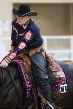 Navy & Pink Aztec Cowgirl